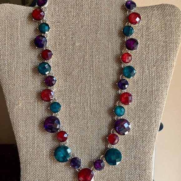 🔥Fabulous Dana BuchmanJewel Tone Necklace - American Designer Bill Blass NWOT - Picture 8 of 10